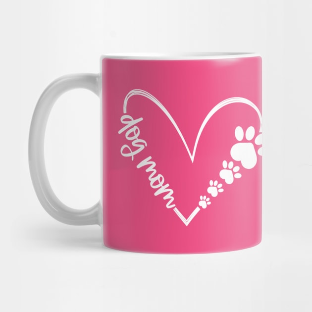 Dog Mom Heart and Paw by Mystic Dragon Designs